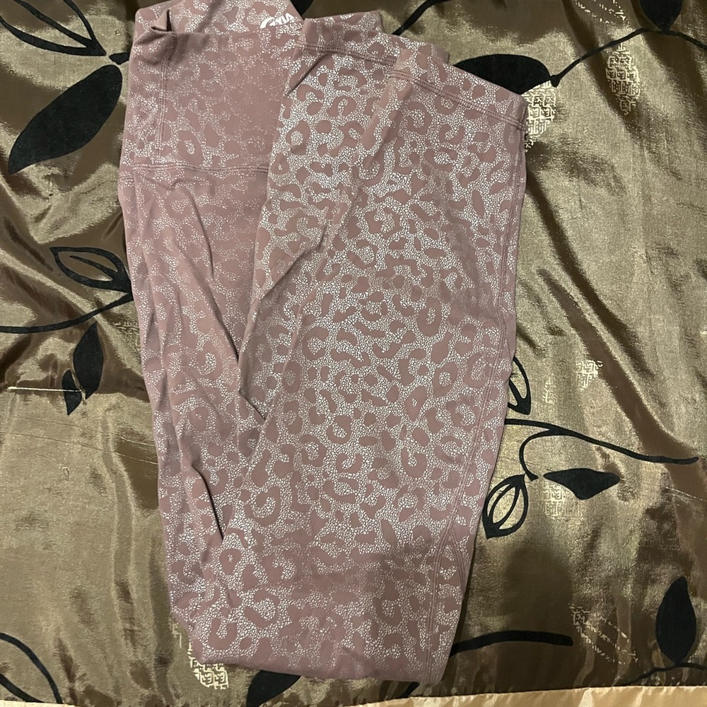 Lavender Leopard Print Leggings